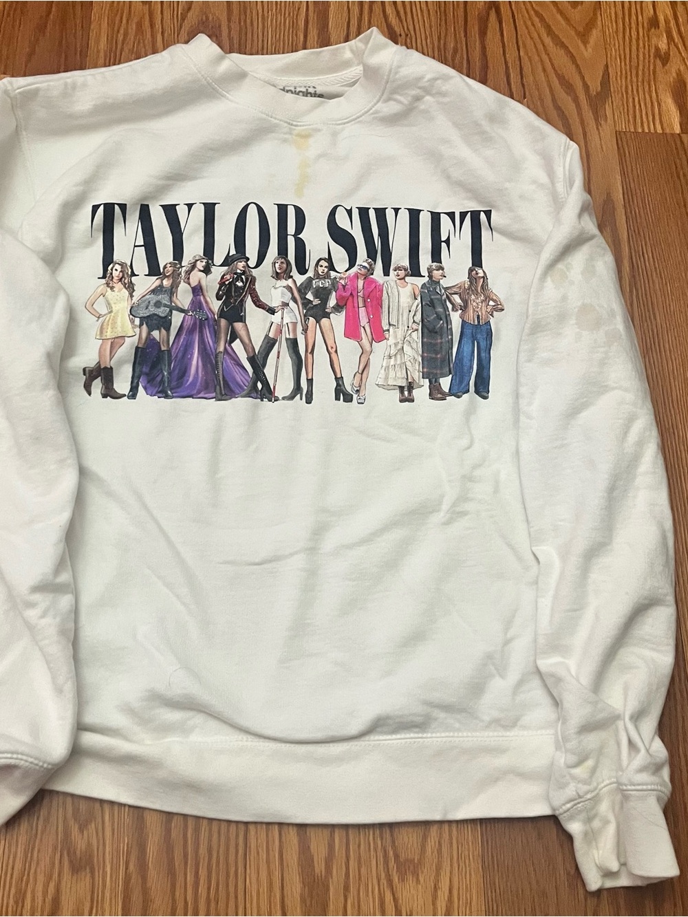 Taylor Swift White Crewneck Midnights Eras